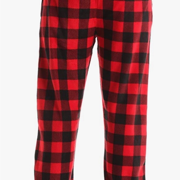 #Followme Microfleece Men’s Buffalo Plaid Pajama Pants with Pockets - Picture 3 of 7